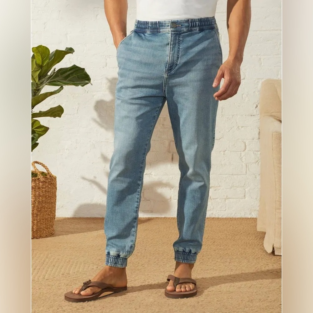 UpWest Men’s All Day Denim Utility Comfy Stretch Skinny Fit Jogger Jeggings NWT